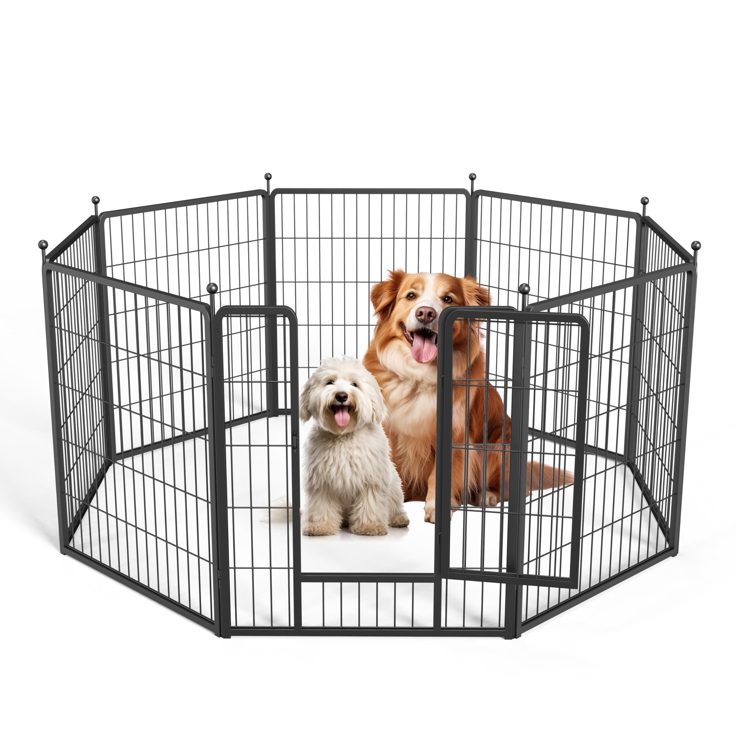 Foto 2 pulgar | Parque Infantil Para Perros Simple Deluxe, 8 Paneles, 32 Cm De Altura, Color Negro - Venta Internacional.
