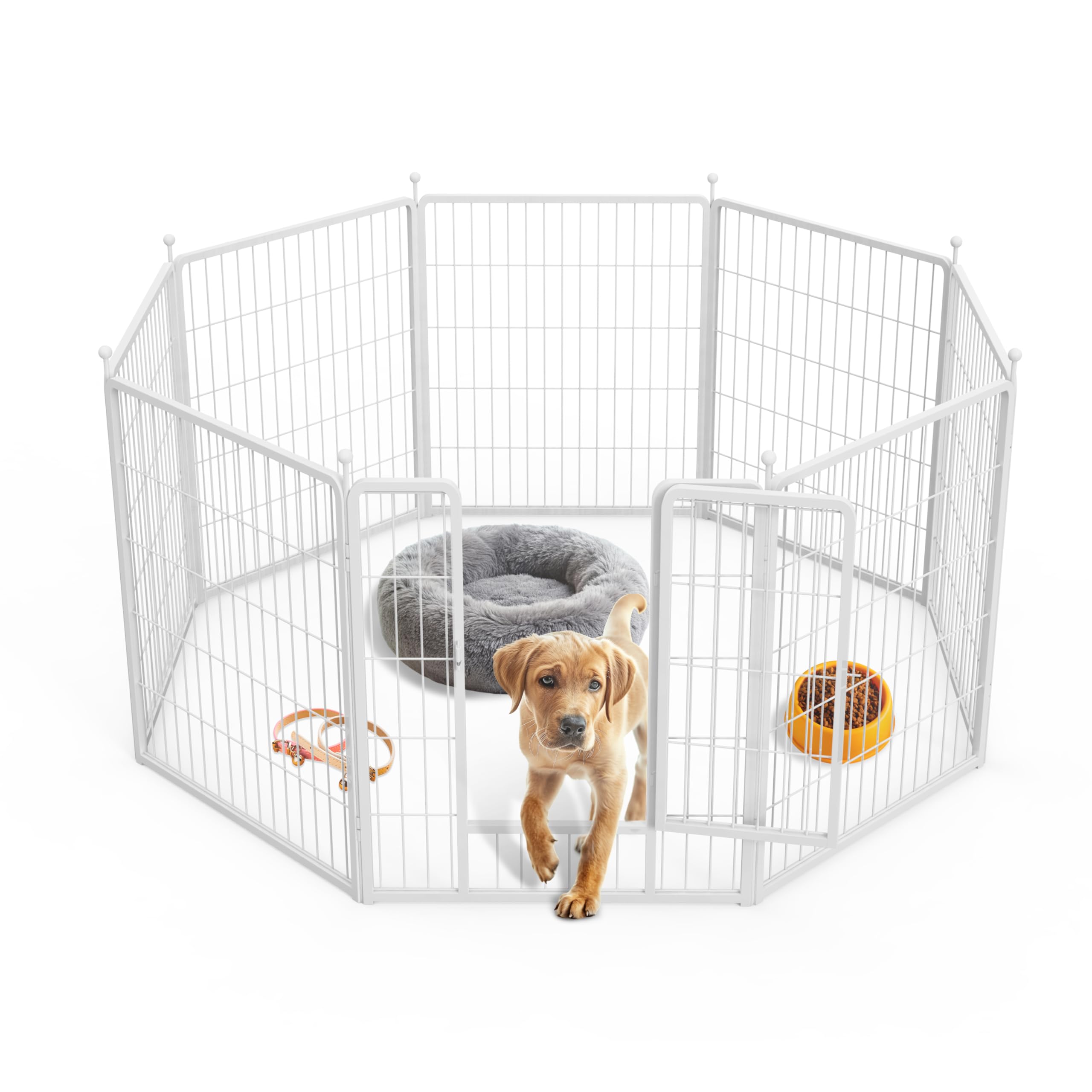 Foto 2 pulgar | Parque Infantil Para Perros Simple Deluxe, 32 Cm De Altura, 8 Paneles, Antioxidante - Venta Internacional.