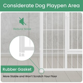 Foto 5 | Parque Infantil Para Perros Simple Deluxe, 32 Cm De Altura, 8 Paneles, Antioxidante - Venta Internacional.