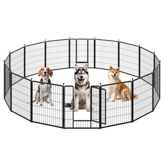 Foto 1 | Parque Infantil Para Perros Simple Deluxe, 80 Cm, 16 Paneles, Interior/exterior, Negro - Venta Internacional.