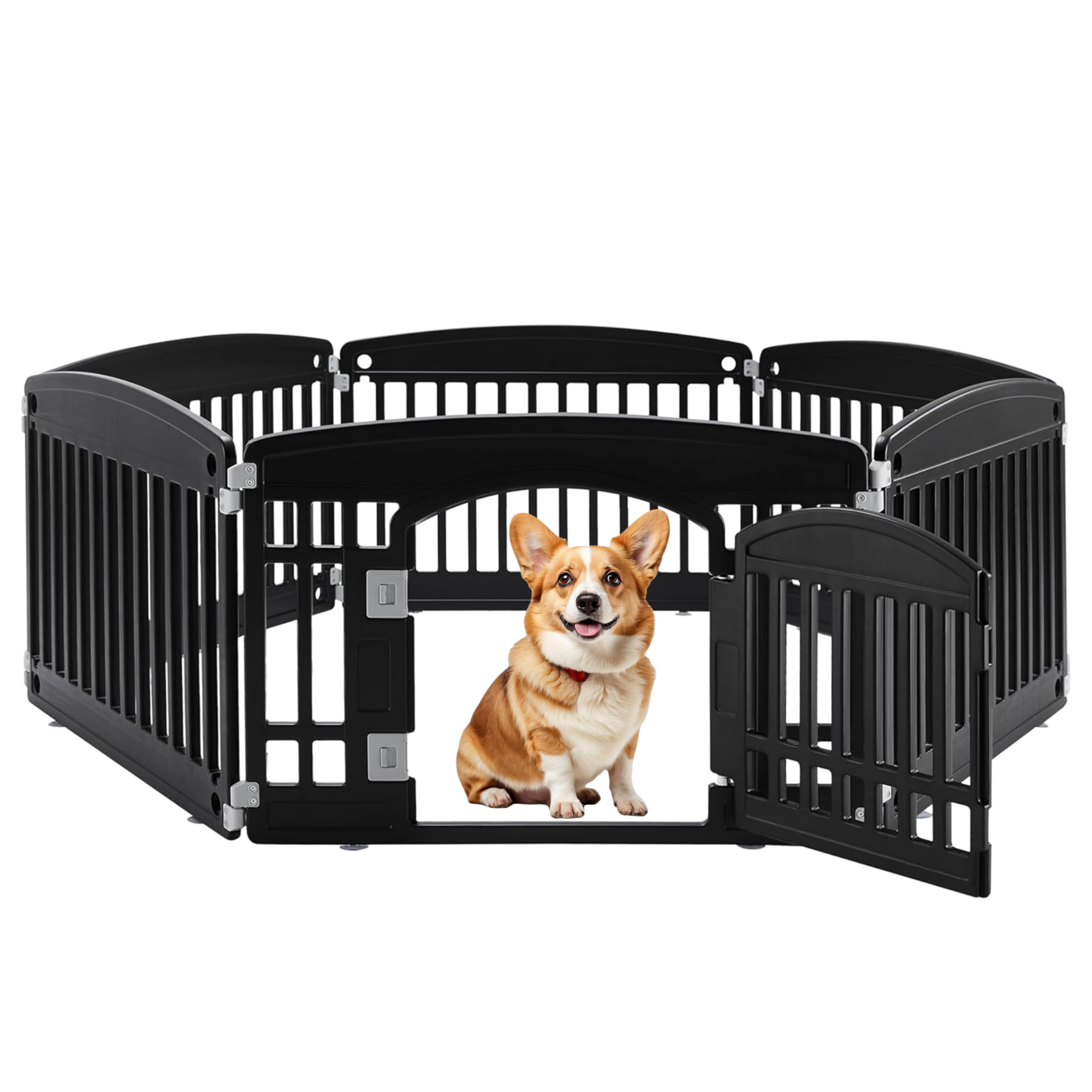 Foto 1 | Parque Infantil Para Perros Simple Deluxe, 24 Ejercicios, 6 Paneles Con Puerta, Negro - Venta Internacional.