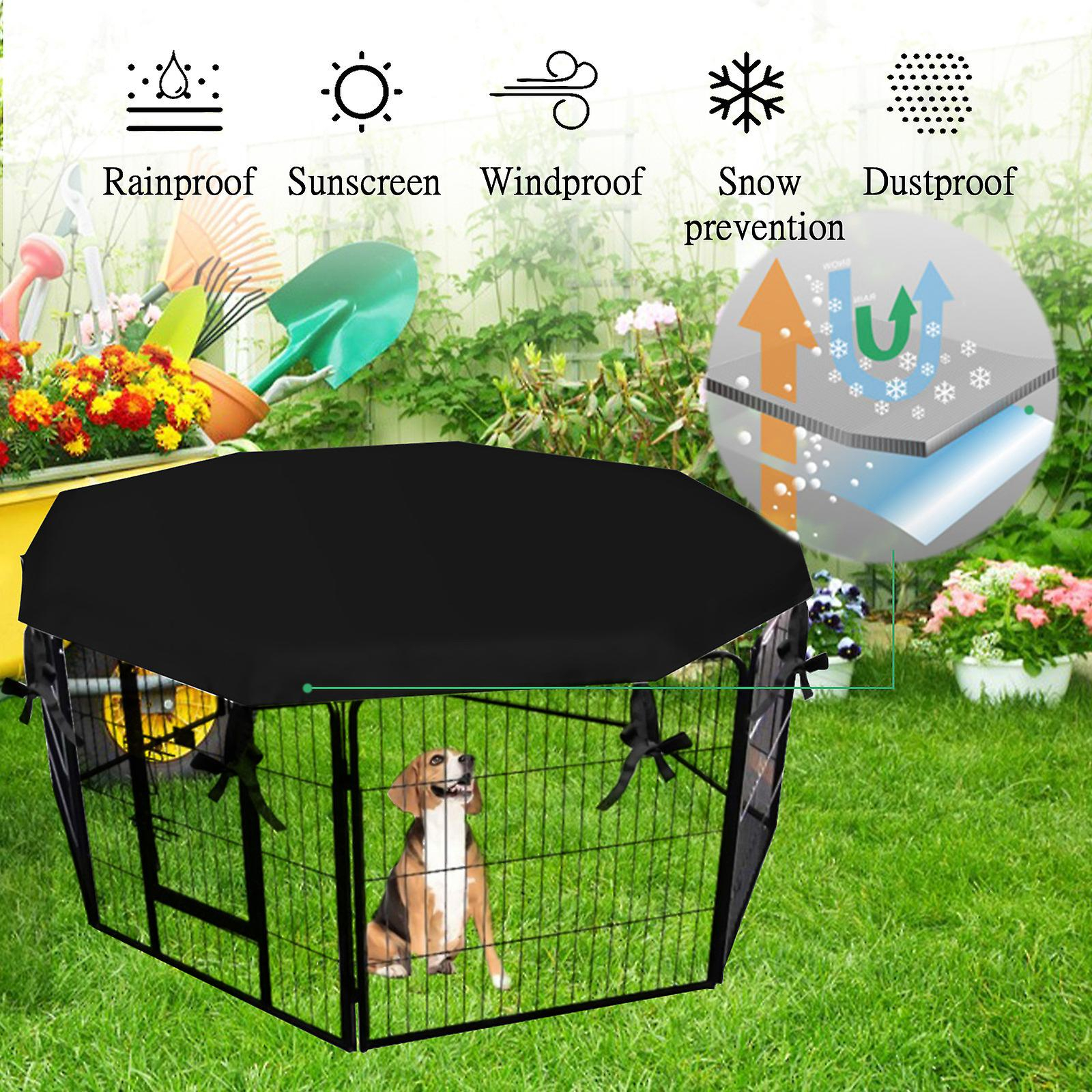 Foto 4 pulgar | Funda Para Corrales De Perros Huoguo, A Prueba De Sol Y Lluvia, Para Mascotas De 24 Pulgadas - Venta Internacional.