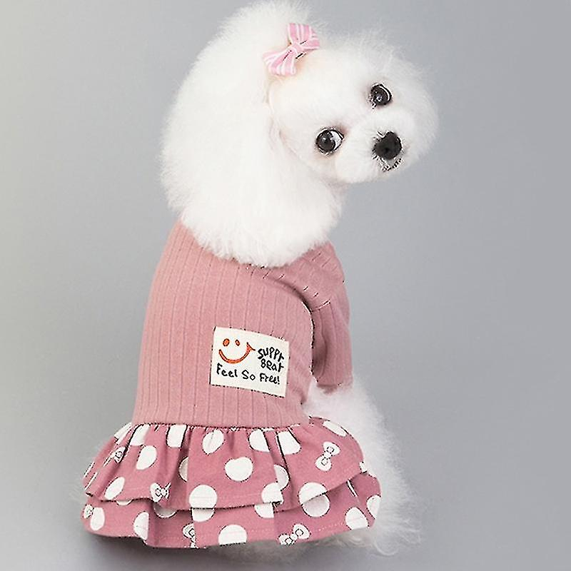 Foto 2 pulgar | Vestido De Lunares Sonrientes Para Primavera Y Verano, Disfraz De Perro, Talla  - Venta Internacional.