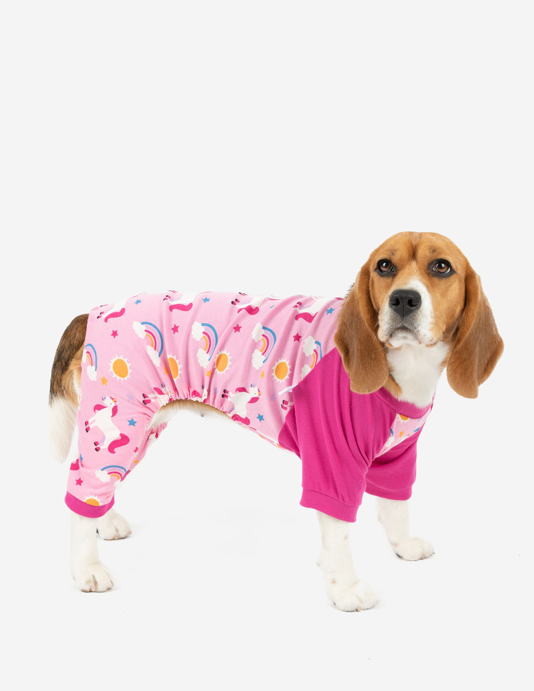 Foto 4 | Pijama Para Perro Leveret, Algodón, Unicornio, Arcoíris - Venta Internacional.