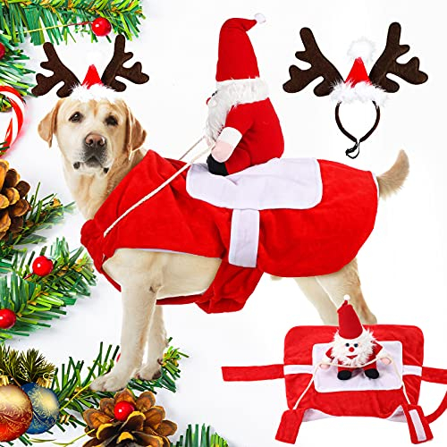 Foto 2 pulgar | Disfraz Navideño Para Perro De Mascota, Disfraz De Papá Noel - Venta Internacional.