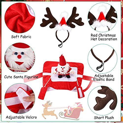 Foto 3 pulgar | Disfraz Navideño Para Perro De Mascota, Disfraz De Papá Noel - Venta Internacional.