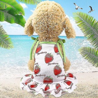 Foto 1 | Conjunto De Camiseta Y Falda Con Estampado De Frutas Para Perros Y Gatos - Venta Internacional.