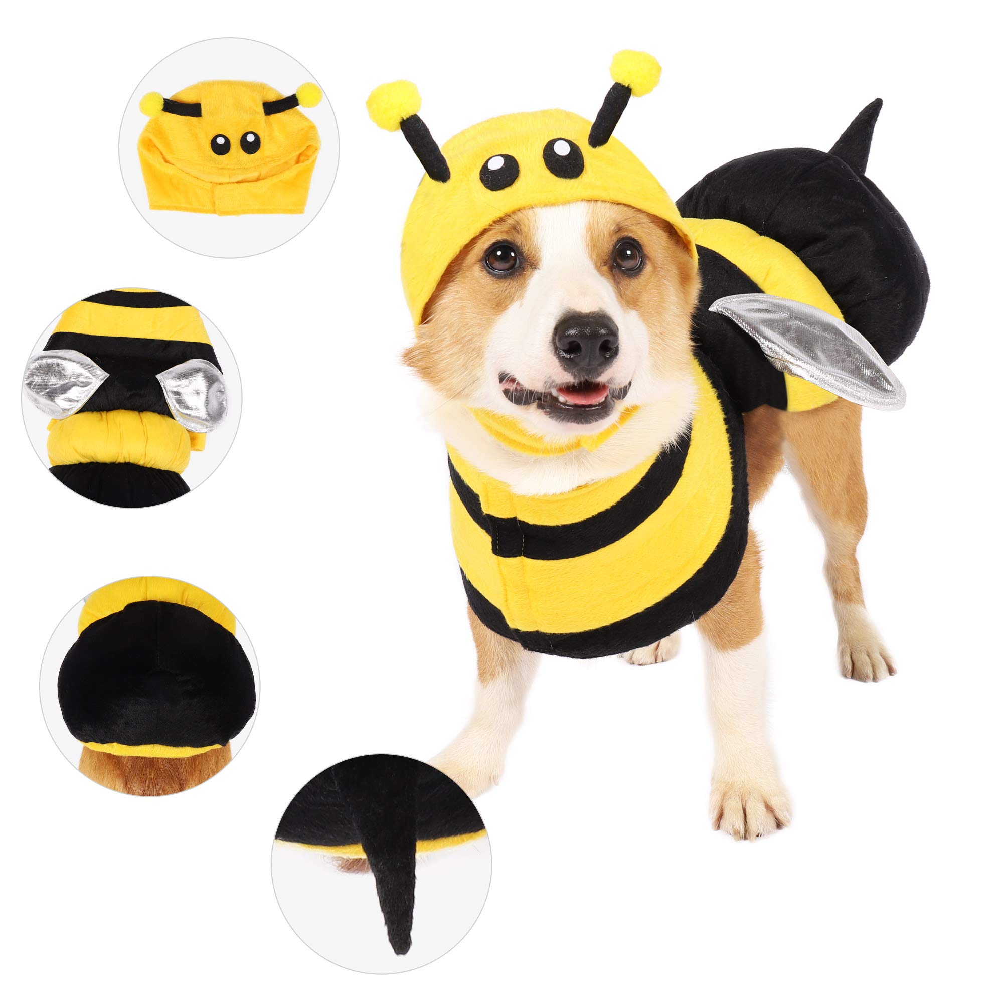 Foto 2 | Disfraz De Abeja Para Mascotas, Perros, Creaciones Espeluznantes Con Sombrero De Abeja 3d - Venta Internacional.