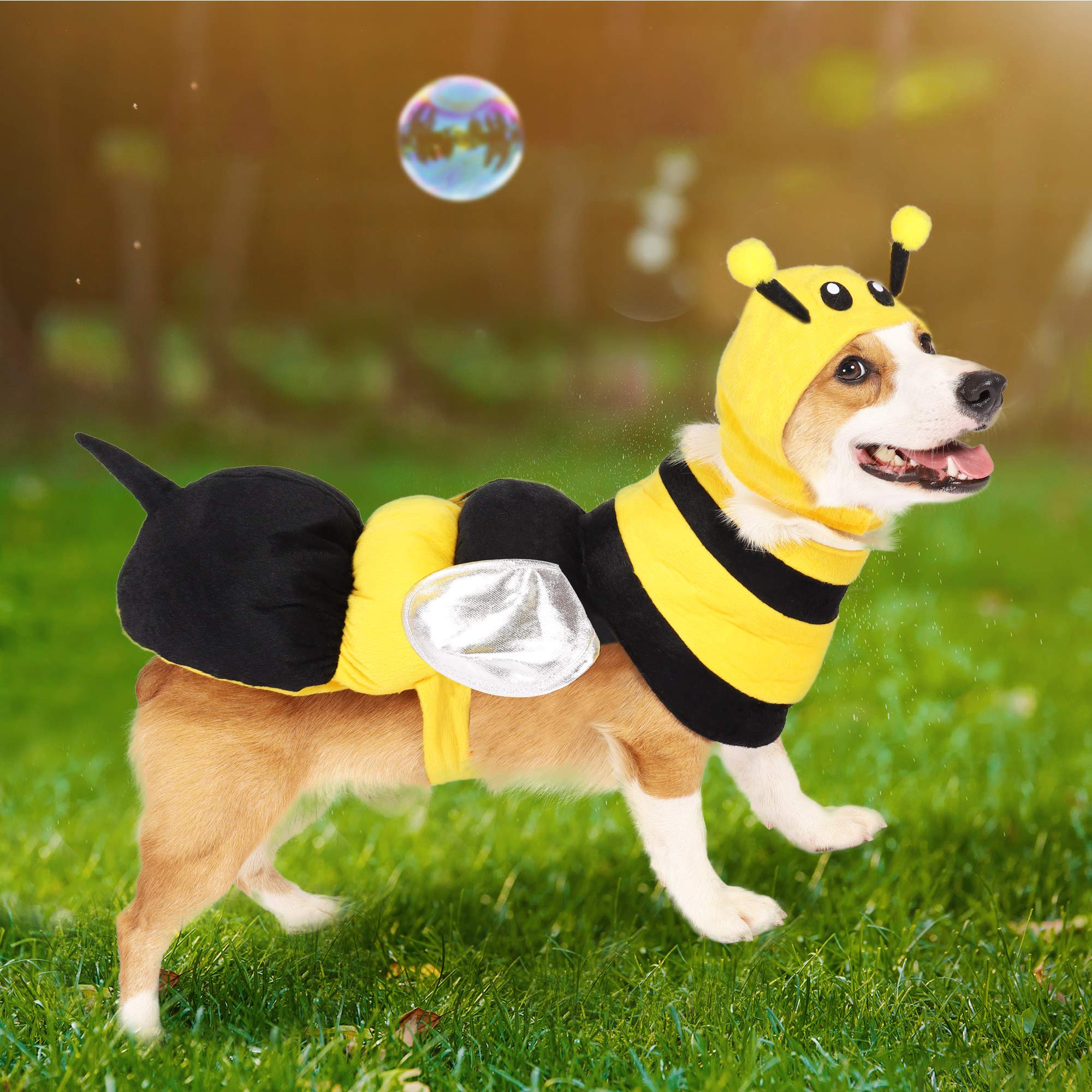 Foto 7 pulgar | Disfraz De Abeja Para Mascotas, Perros, Creaciones Espeluznantes Con Sombrero De Abeja 3d - Venta Internacional.