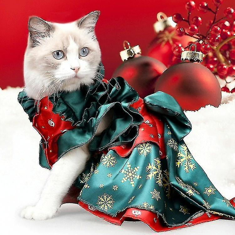 Foto 2 pulgar | Vestido Navideño Para Gatos, Jaula Para Pájaros, Baños Para Pájaros, Talla M - Venta Internacional.