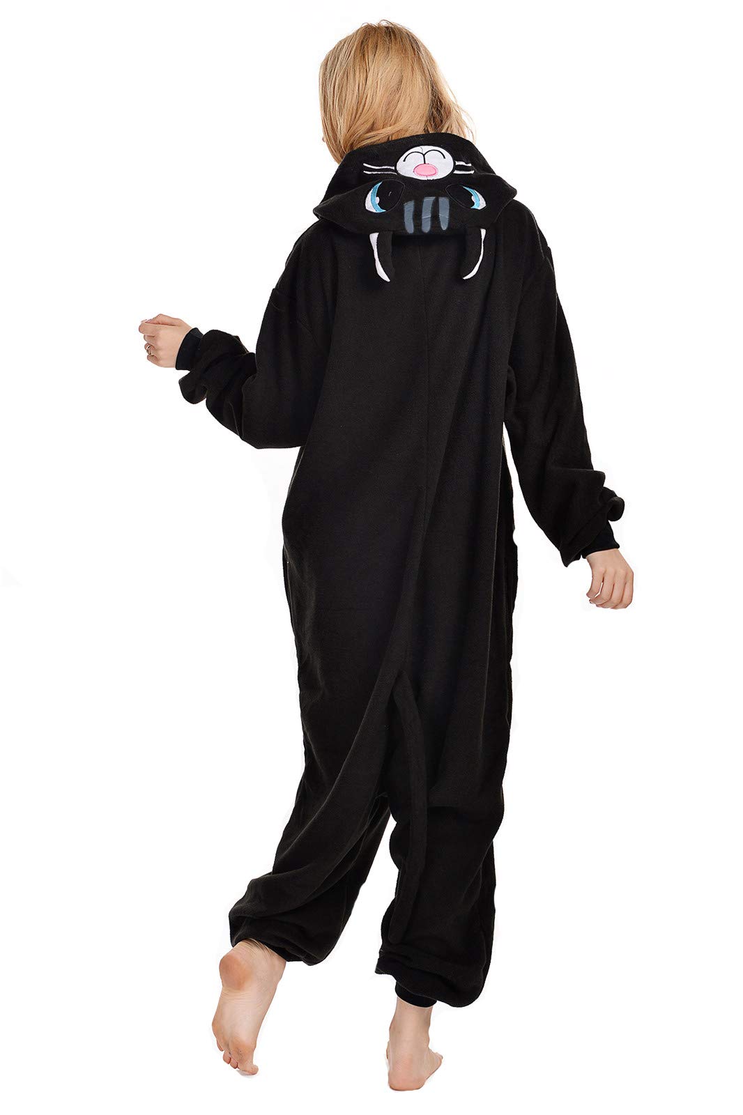 Foto 4 | Disfraz De Mono Newcosplay Con Forma De Animal, Pijama De Felpa, Gato Negro, Adulto - Venta Internacional.