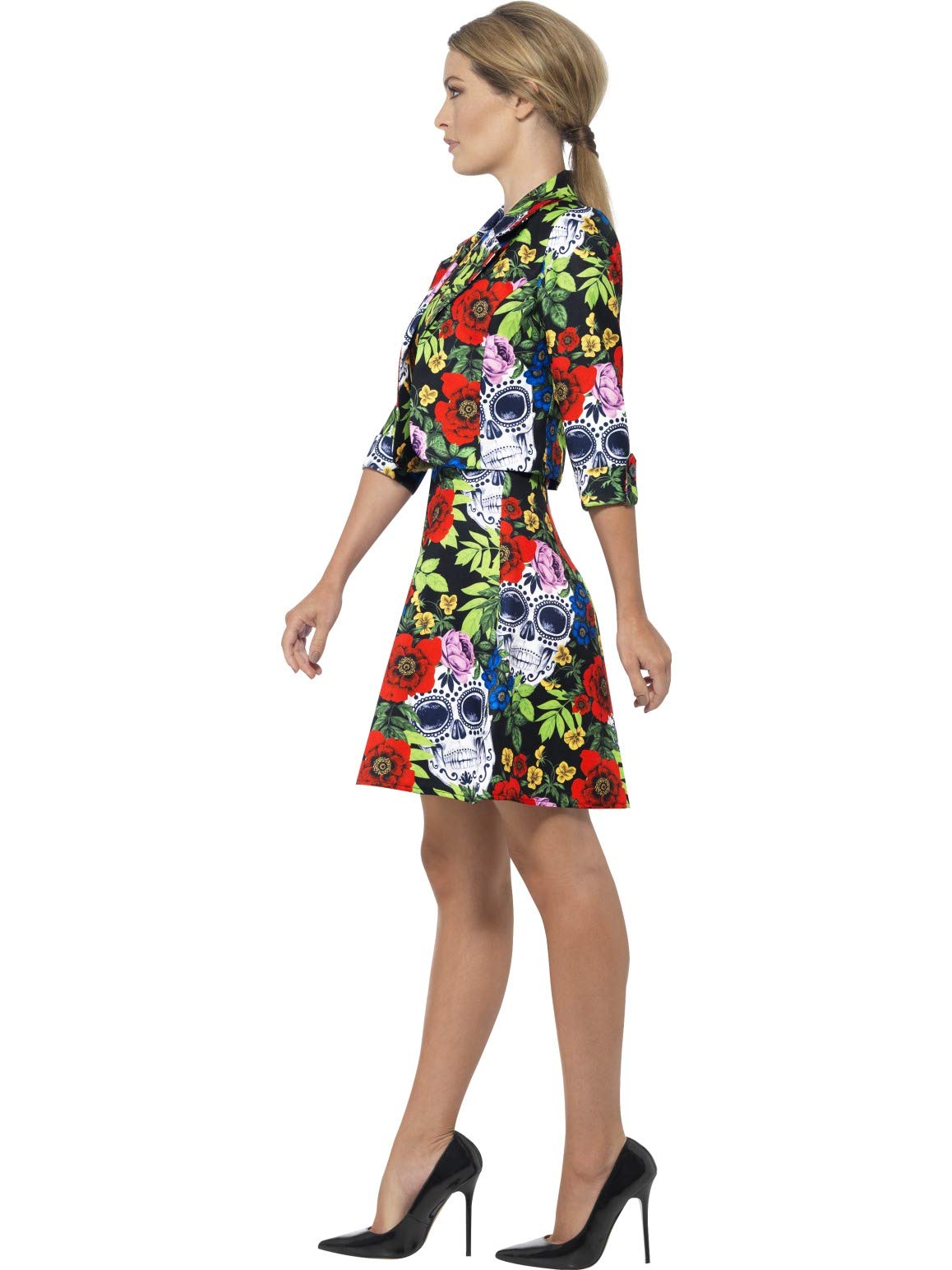 Foto 3 pulgar | Disfraz Del Día De Los Muertos De Smiffys Con Chaqueta Y Vestido - Venta Internacional.
