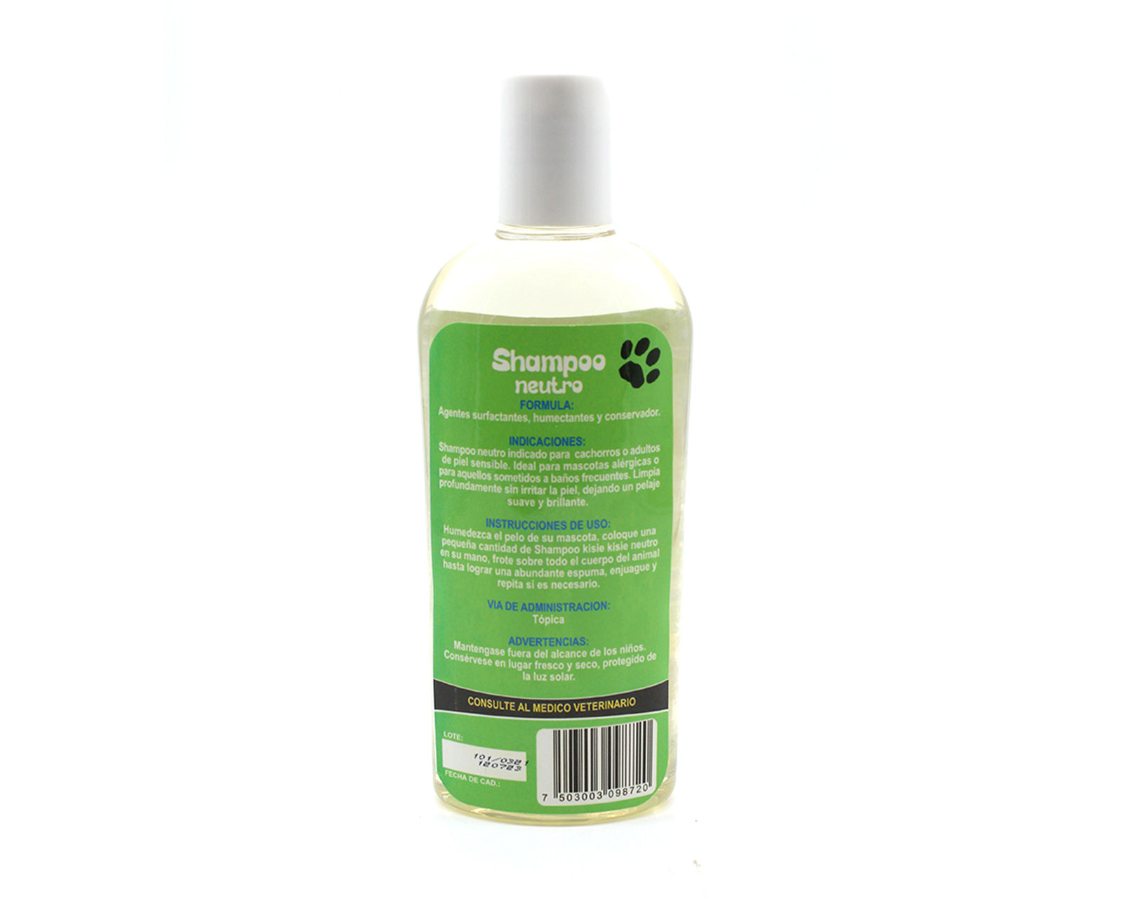 Foto 3 pulgar | Shampoo para Perro Bajiopets Nature Neutro para Piel Sensible de 250 ml con 2 Piezas