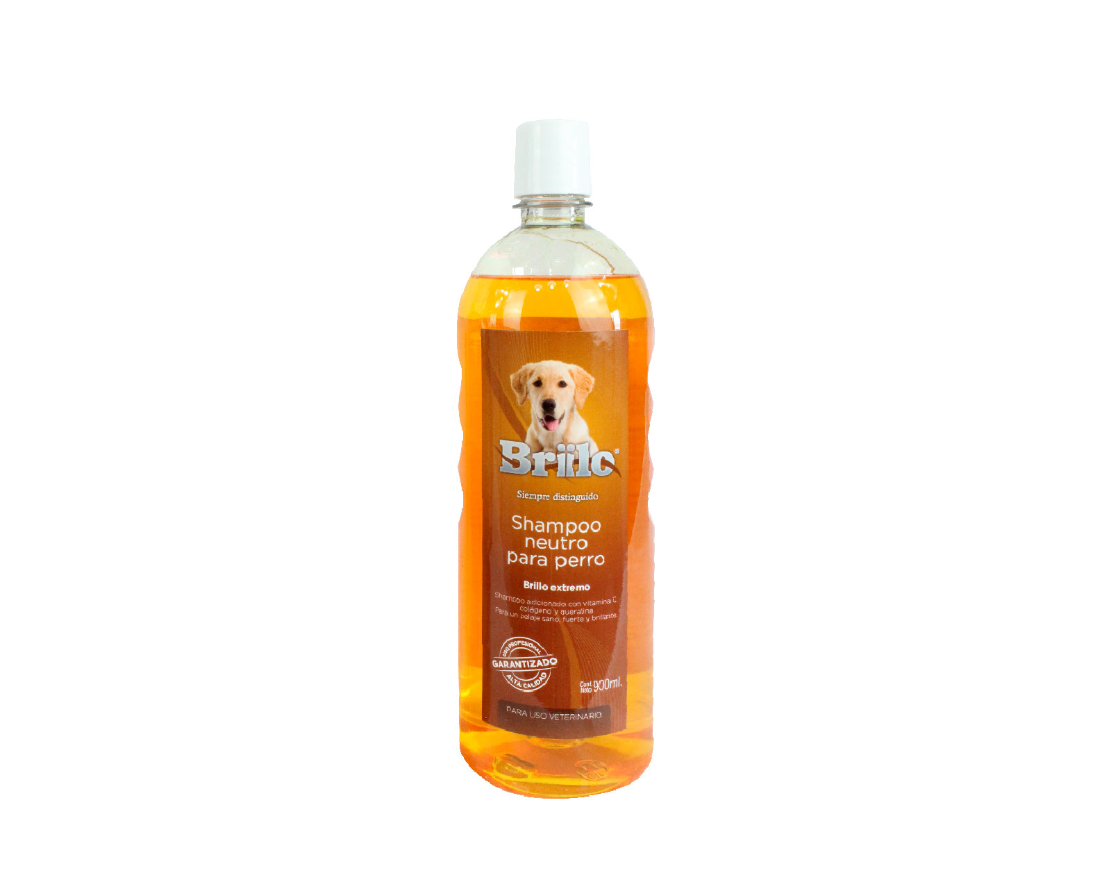 Shampoo Briilo para Perro Neutro 900 ml color Anaranjado