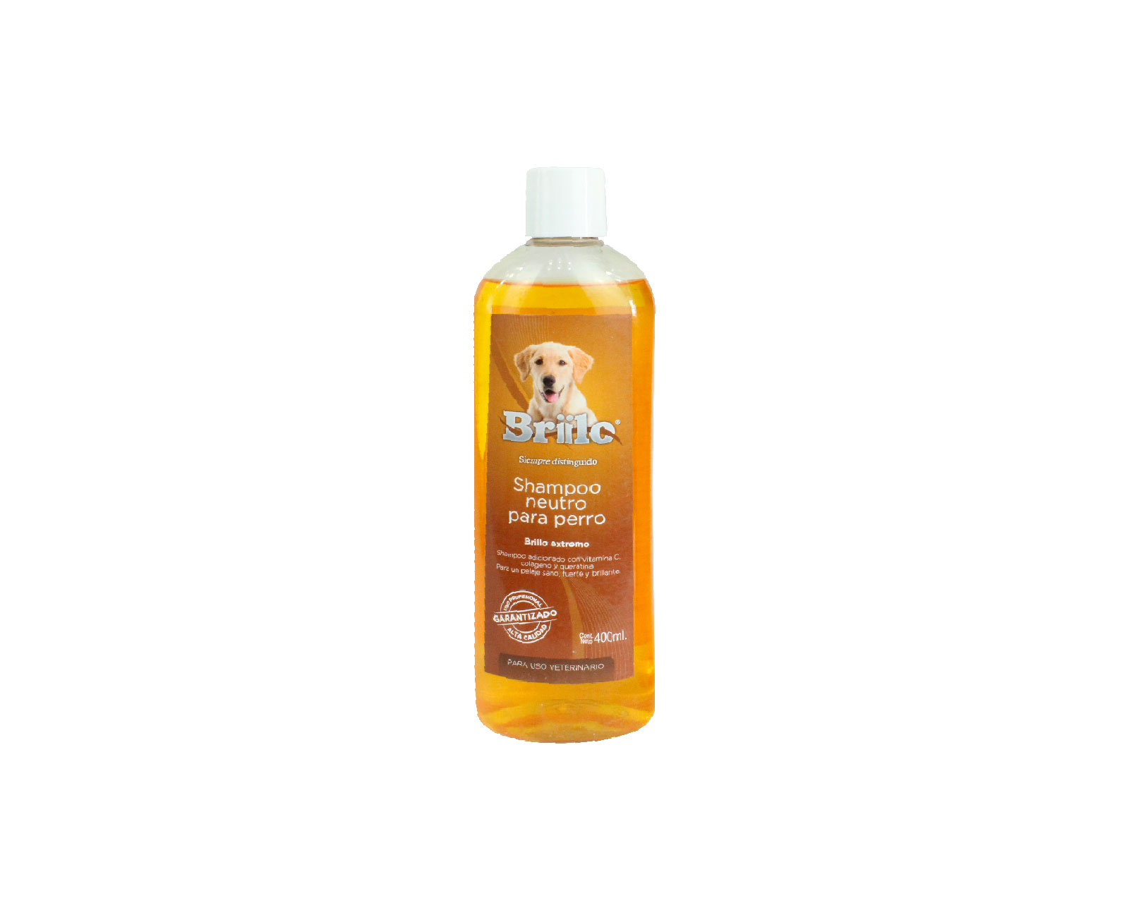 Shampoo Briilo para Perro Neutro 400 ml color Anaranjado