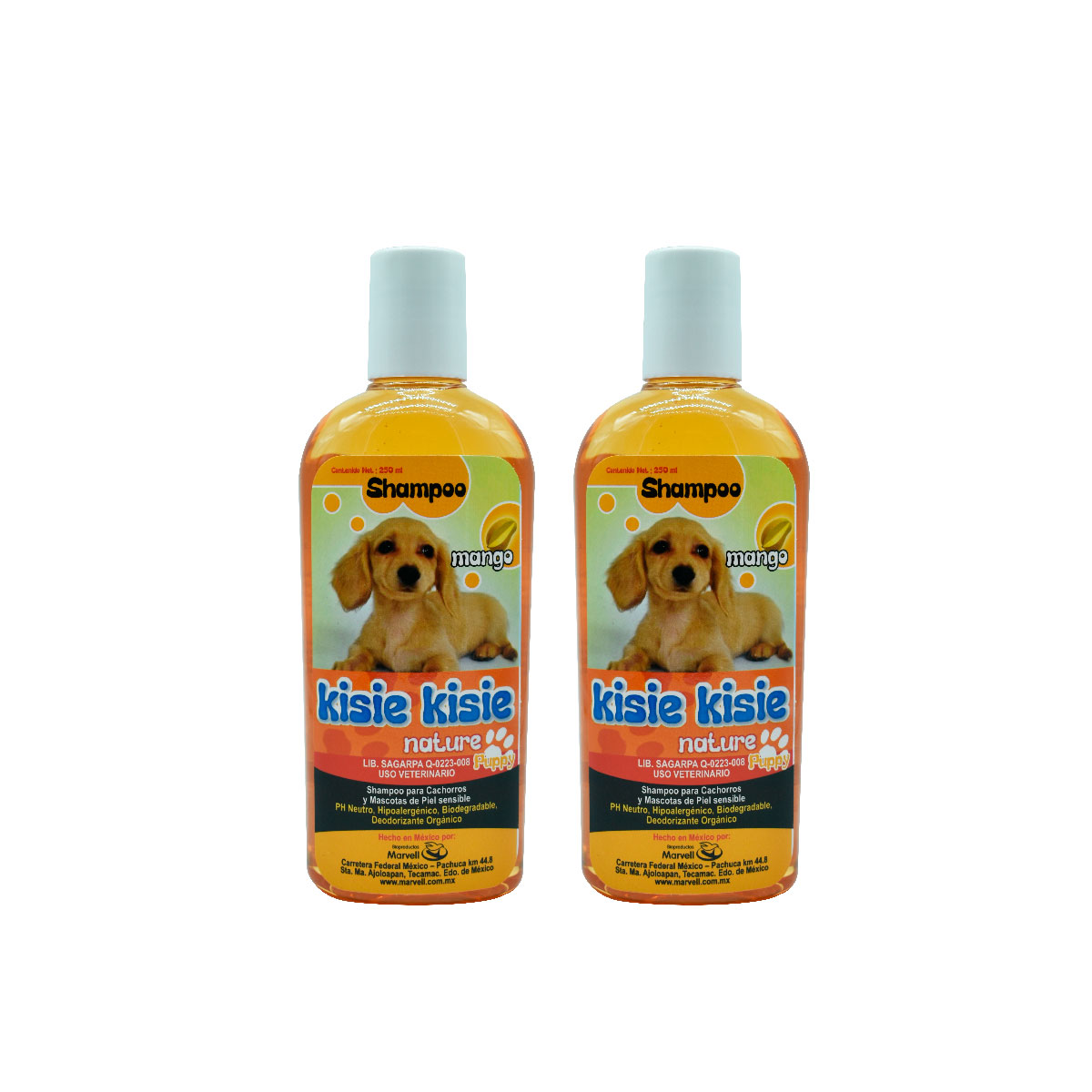 Foto 2 pulgar | Shampoo para Perro Nature Aroma Mango para Piel Sensible de 250 ml 2 piezas