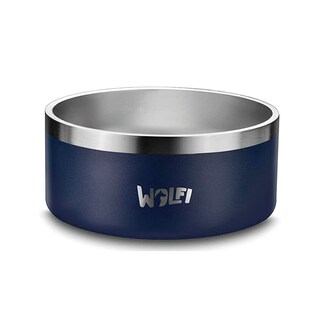 Foto 1 | Tazón Plato para Perro Wolfi de Acero Inoxidable Antideslizante color Azul