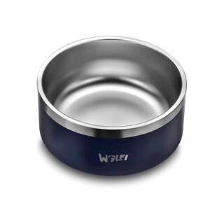 Foto 2 | Tazón Plato para Perro Wolfi de Acero Inoxidable Antideslizante color Azul
