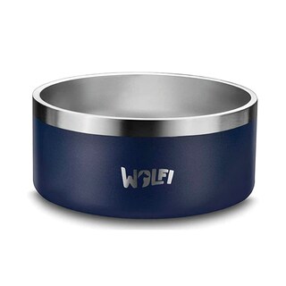 Foto 1 | Tazón Plato para Perro Wolfi de Acero Inoxidable Antideslizante color Azul