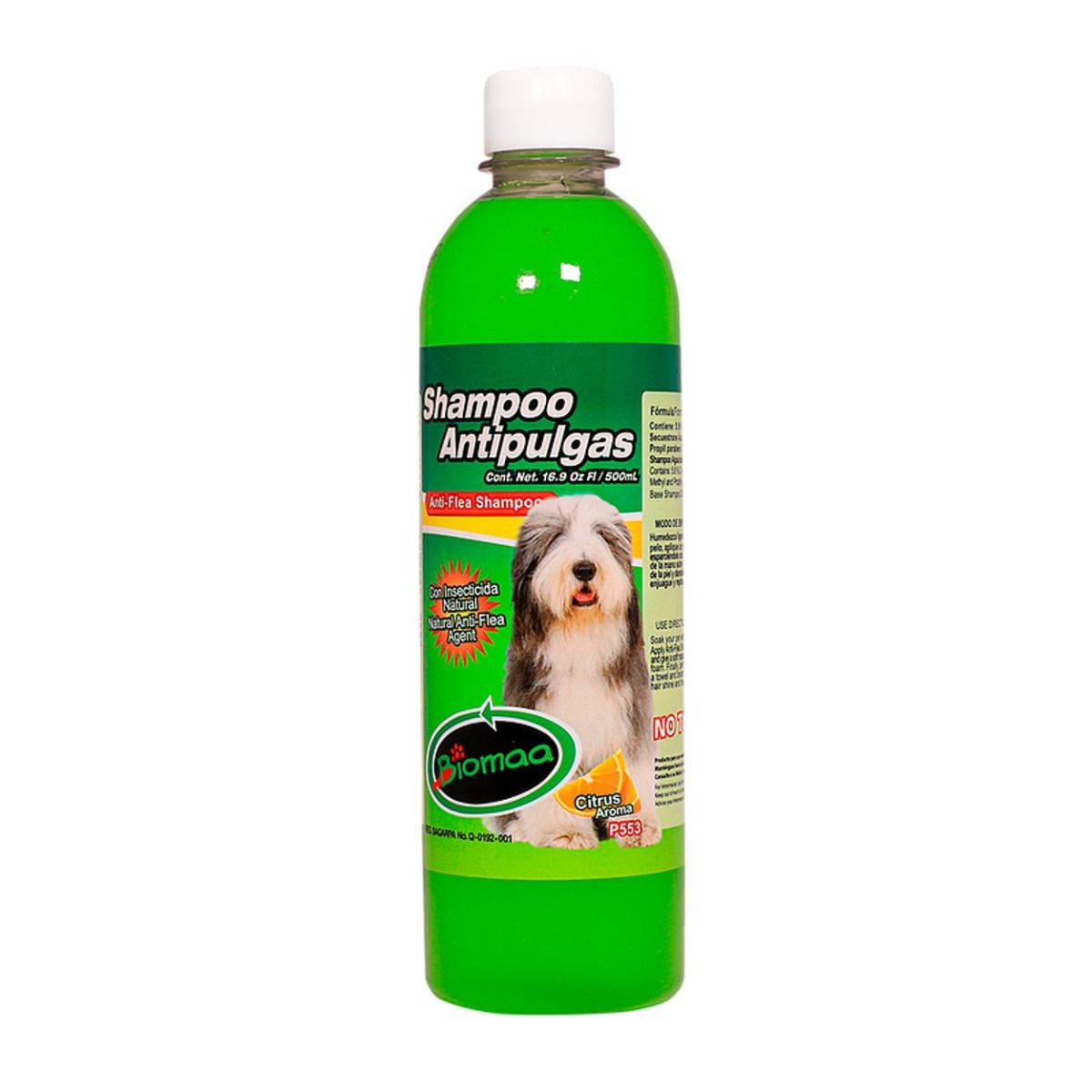 Foto 2 pulgar | Shampoo Antipulgas Con Insecticida Natural Biomaa 500 ml