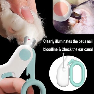 Foto 2 | Cortaúñas Led Cuidado Kit para Perros y Gatos color Verde