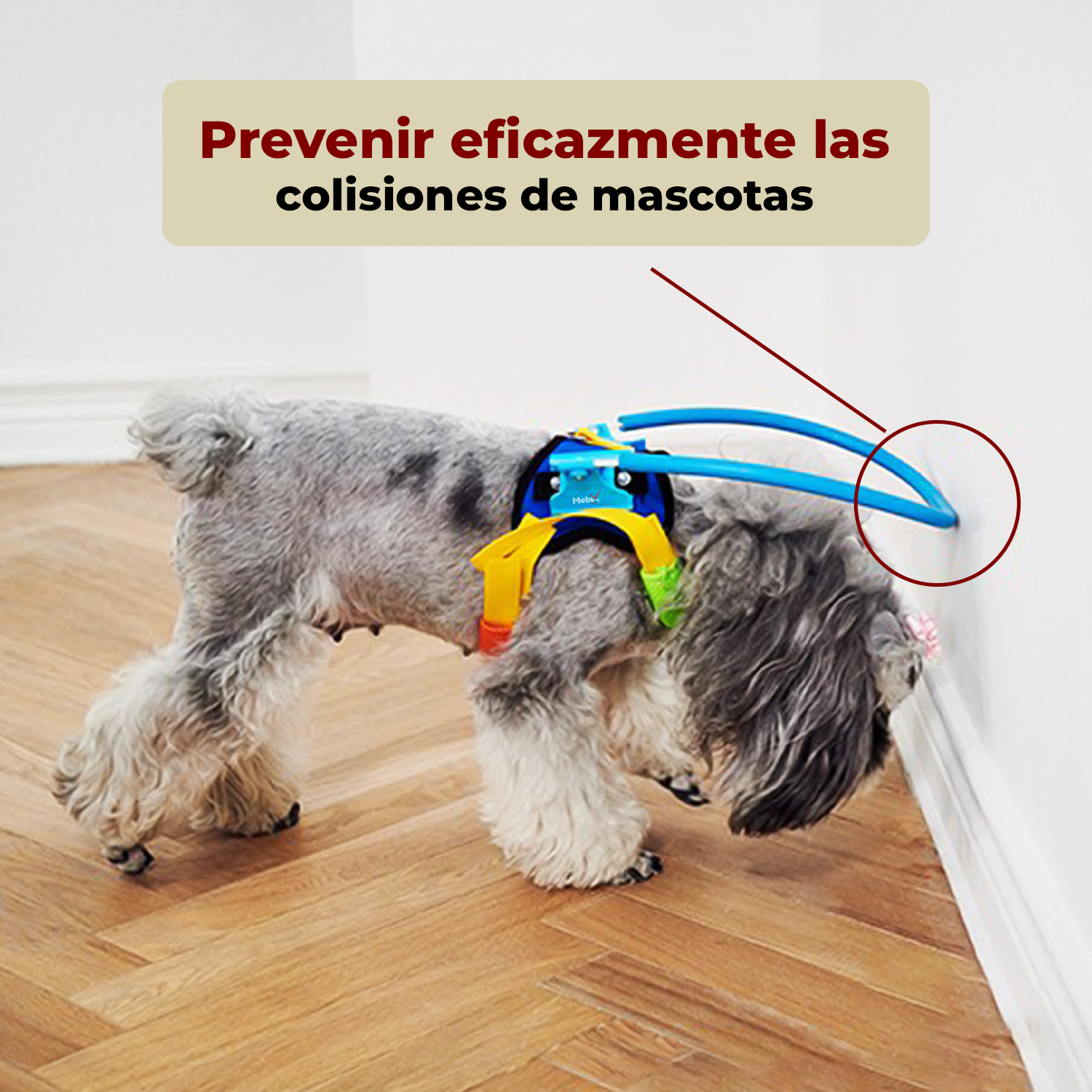 Foto 4 pulgar | Arnés Protector Para Perros Ciegos Anticolisión Talla S