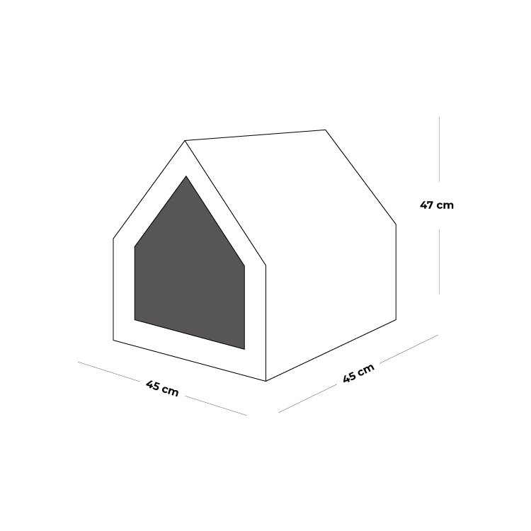Foto 3 pulgar | Casa de Madera para Mascotas Razas Pequeñas Agusto Multicolor