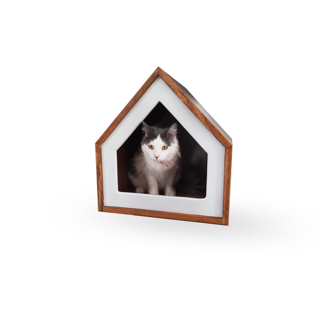 Foto 4 pulgar | Casa de Madera para Mascotas Razas Pequeñas Agusto Multicolor