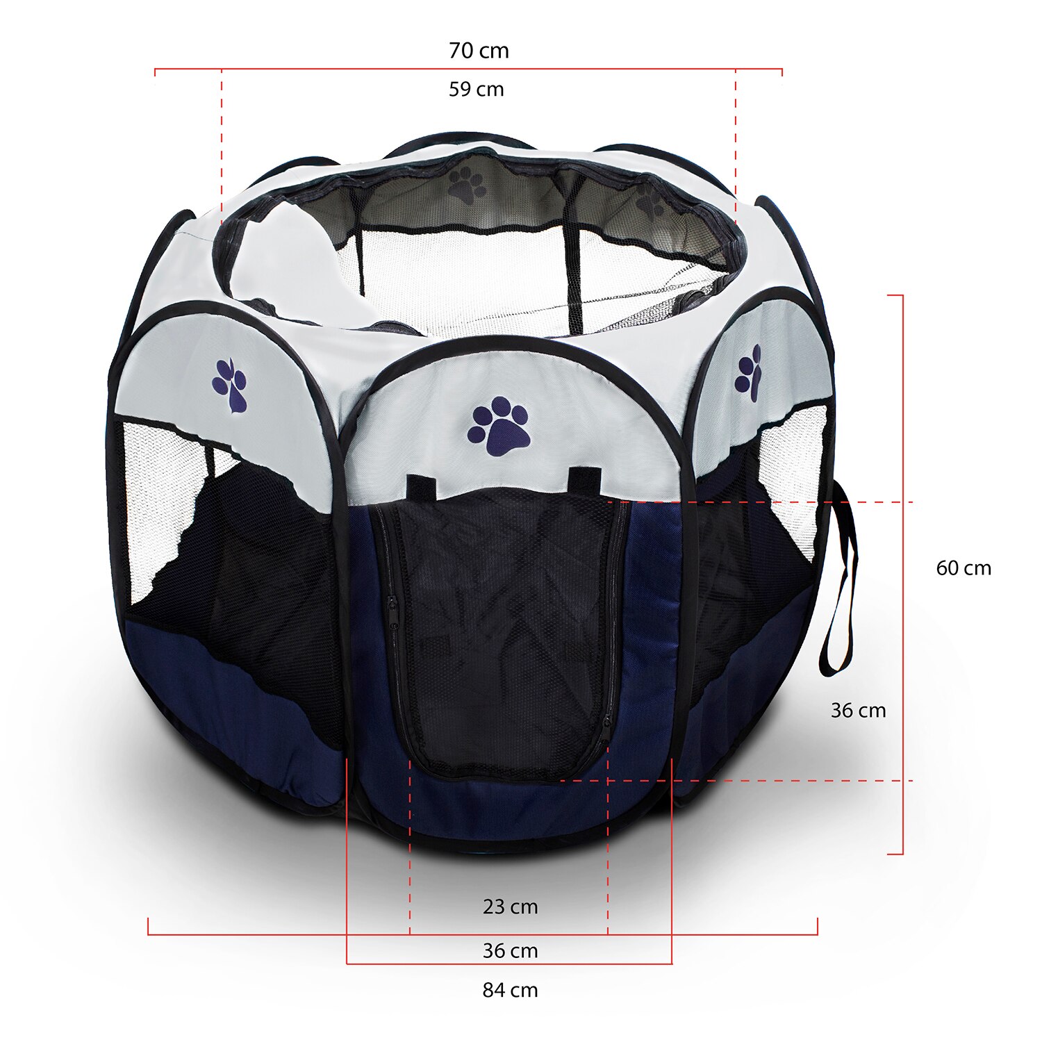 Foto 3 pulgar | Casa Para Perros Con Valla Plegable Oxford