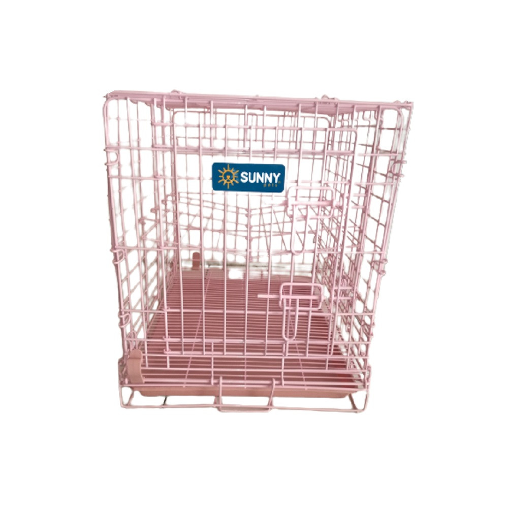 Foto 2 pulgar | Jaula Metálica SUNNY PETS DWB-2000P color Rosa Plegable 62.5 X 44 X 48.5 CM 2 Puertas para Perro