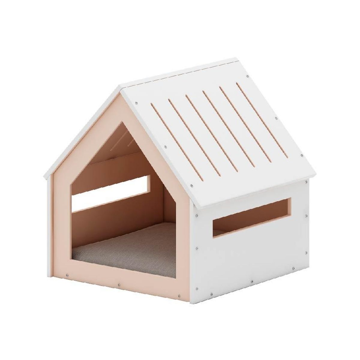 Casa para Mascota Poli Pets PP-CPM01WH-GD Grande color Blanco