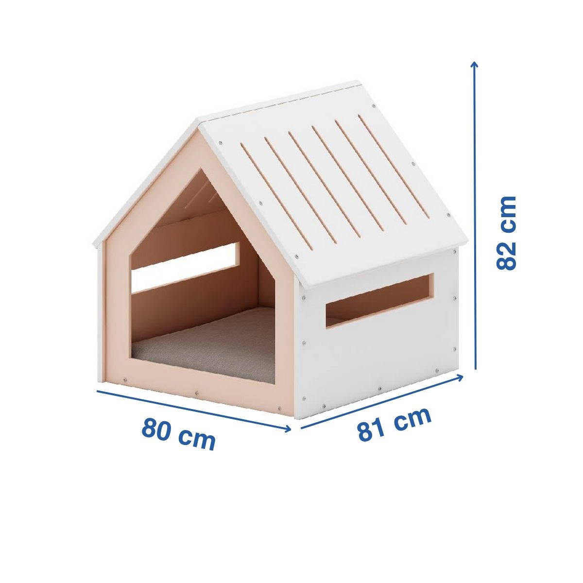 Foto 7 pulgar | Casa para Mascota Poli Pets PP-CPM01WH-GD Grande color Blanco