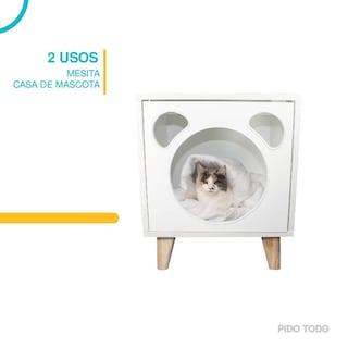 Foto 3 | Casa para Mascotas Interior Tipo Buro PIDOTODO PT-CPM01WH color Blanco