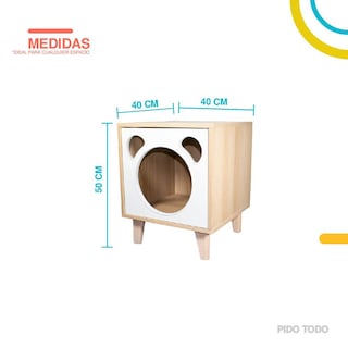 Foto 2 | Casa para Mascotas Interior Tipo Buro PIDOTODO PT-CPM01BE color Beige