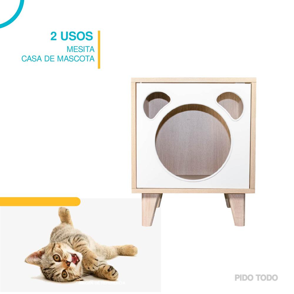 Foto 4 pulgar | Casa para Mascotas Interior Tipo Buro PIDOTODO PT-CPM01BE color Beige