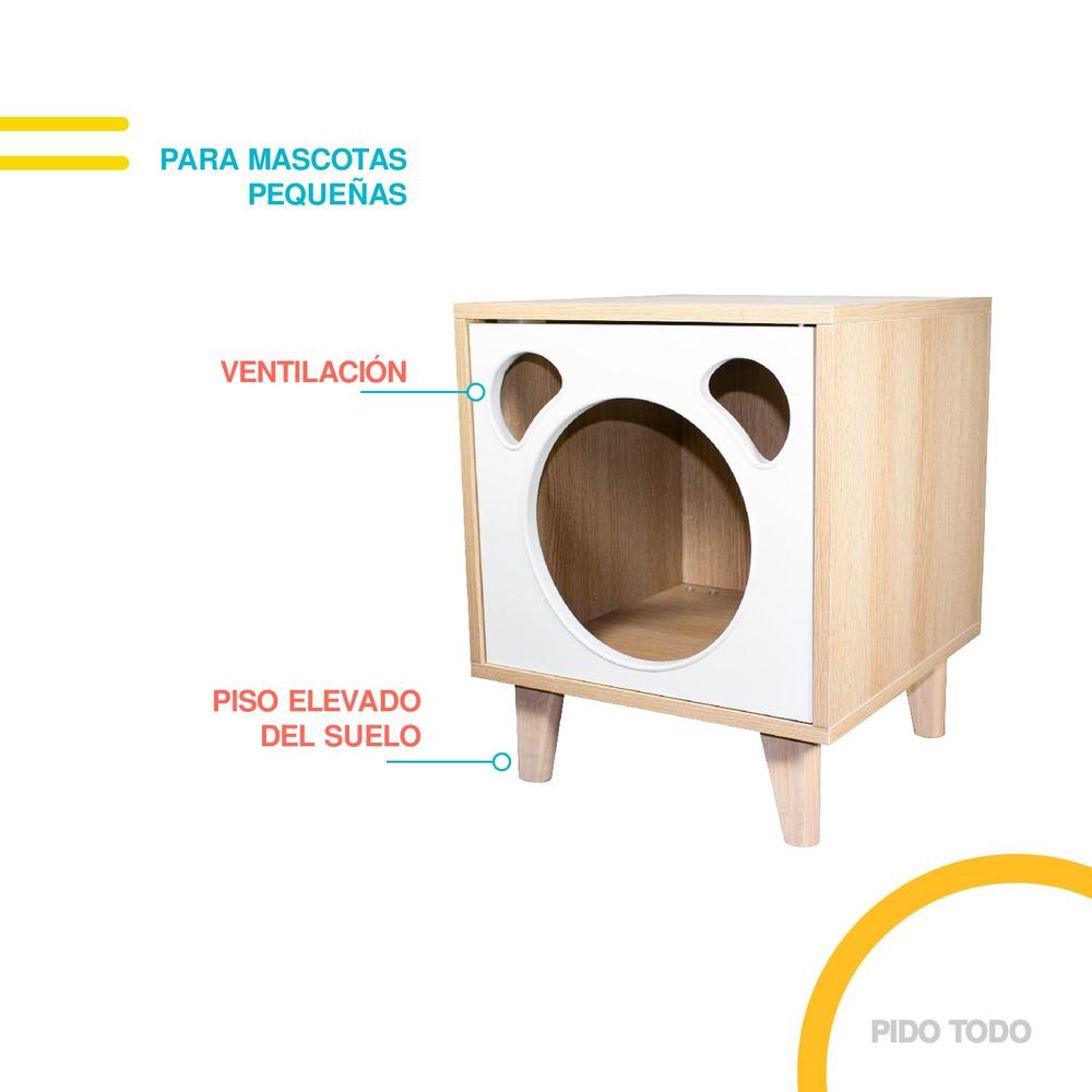 Foto 5 pulgar | Casa para Mascotas Interior Tipo Buro PIDOTODO PT-CPM01BE color Beige
