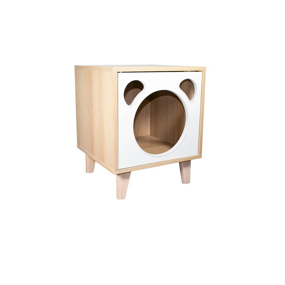 Foto 7 pulgar | Casa para Mascotas Interior Tipo Buro PIDOTODO PT-CPM01BE color Beige