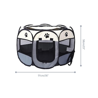 Foto 4 | Casa Corral Plegable para Perros Eo Safe Imports Esi-7927 color Gris