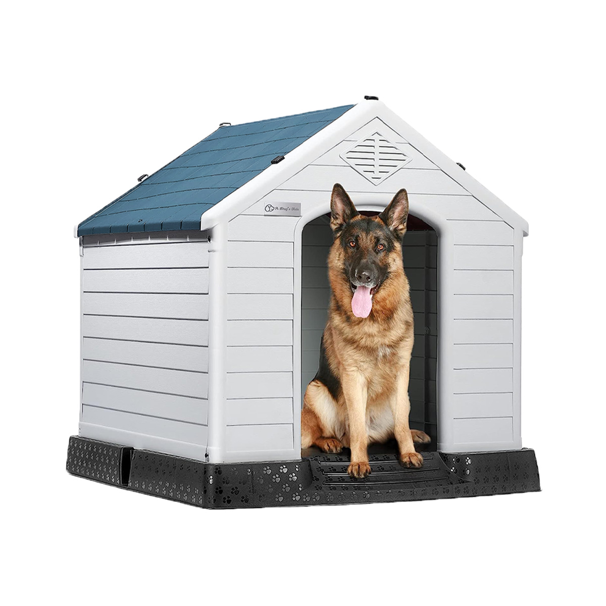 Casa Para Perro Grande Azul Zen