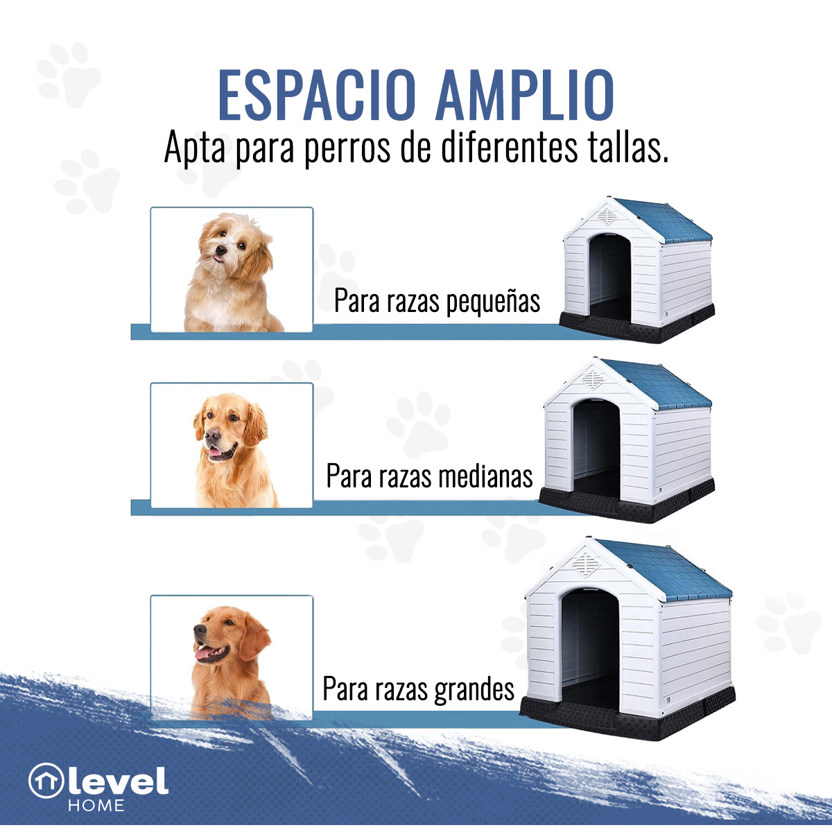 Foto 4 pulgar | Casa Para Perro Grande Azul Zen