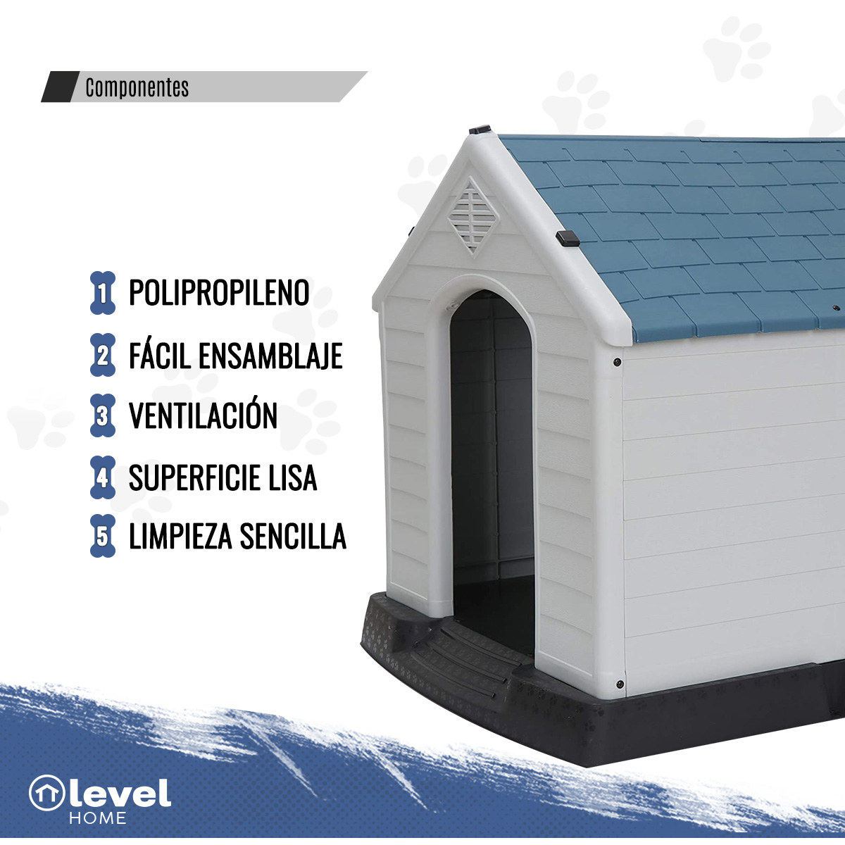 Foto 5 pulgar | Casa Para Perro Chica Azul Zen