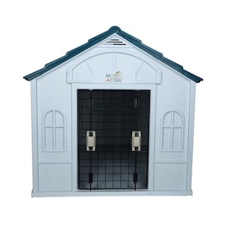 Foto 4 | Casa para Perro Grande Mascoamigo Azul Puerta Metálica