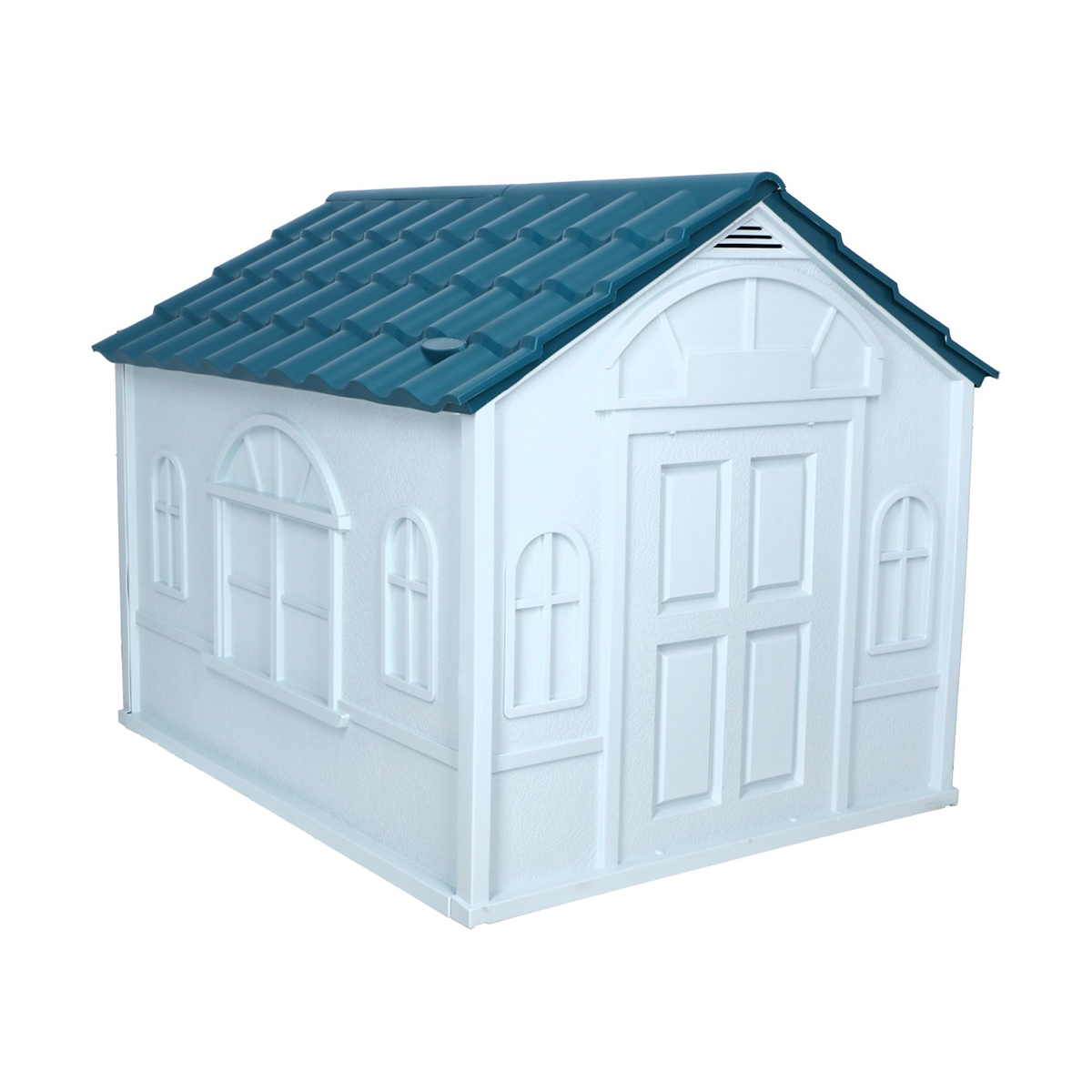 Foto 7 pulgar | Casa para Perro Grande Mascoamigo Azul Puerta Metálica