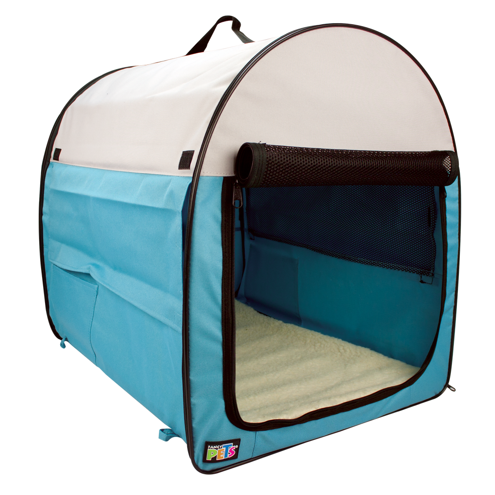 Foto 1 | Casa Interior Portátil Fancy Pets FL8818 Azul para Perro y/o Gato Tamaño Mediano