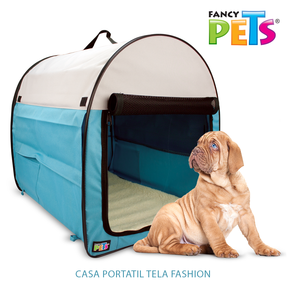 Foto 6 pulgar | Casa Interior Portátil Fancy Pets FL8818 Azul para Perro y/o Gato Tamaño Mediano