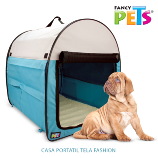 Foto 5 | Casa Interior Portátil Fancy Pets FL8818 Azul para Perro y/o Gato Tamaño Mediano