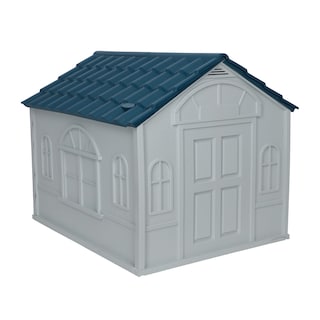 Foto 5 | Casa para Perro Mediano/Chico Mascoamigo color Azul con Puerta Metálica 75.7x65x63 cm