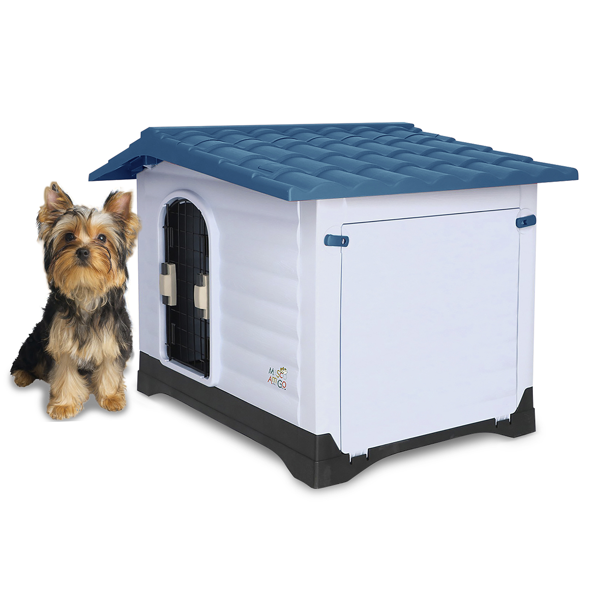 Foto 1 | Casa para Perro Mediano Mascoamigo Azul 2 Puertas