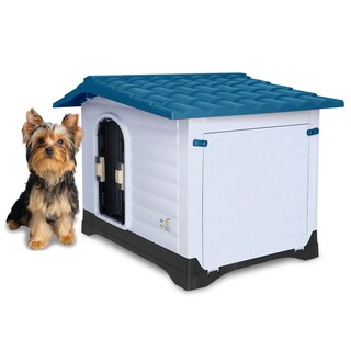 Foto 1 | Casa para Perro Mediano Mascoamigo Azul 2 Puertas