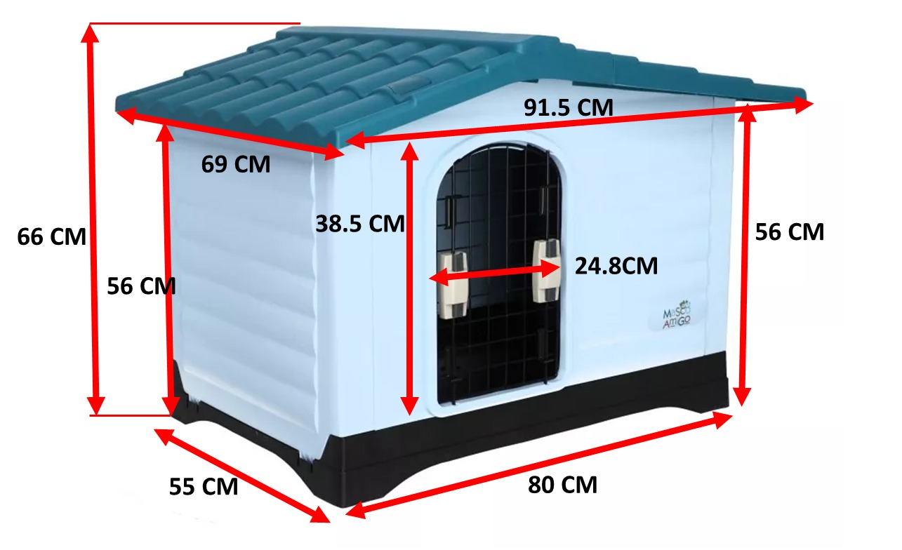 Foto 2 | Casa para Perro Mediano Mascoamigo Azul 2 Puertas